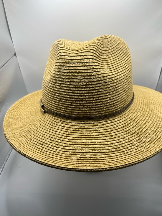 343. NWT. Scala Wide-Brim Hat in Light Tan with Dark Band main image 8